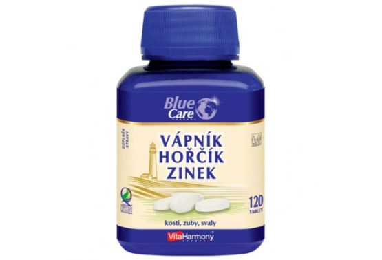 Vápnik Horčík Zinok 120 tablet