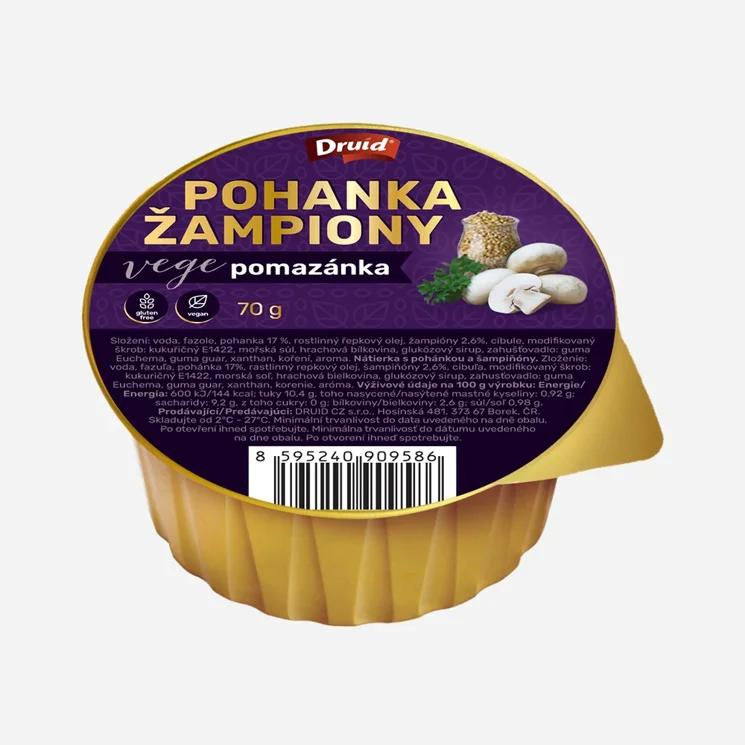 Veg. pomazánka s pohankou a žampiony