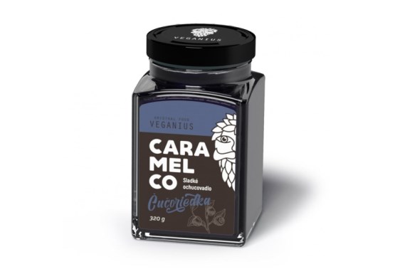 VEGANIUS Caramelco borůvka sklo 250 ml