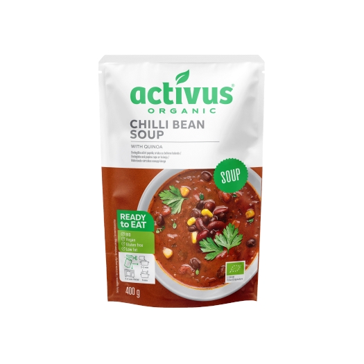 Veganská polévka chilli fazole BIO