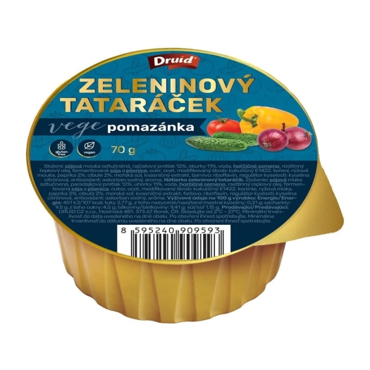 Veganská pomazánka zeleninový tataráček