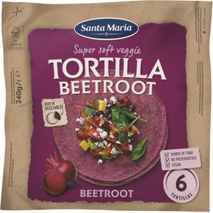 Veggie tortilla červená repa
