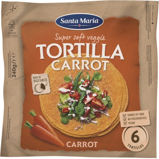 Veggie tortilla mrkva