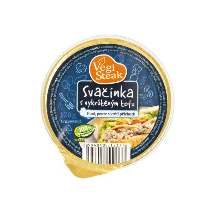 Vegi steak svačinka s vykrůtěným tofu