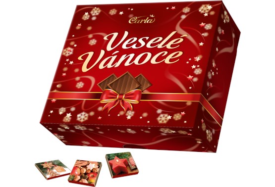 Veselé Vánoce neapolitánky mléčné