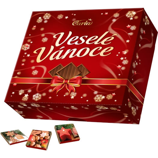 Veselé Vánoce neapolitánky mléčné