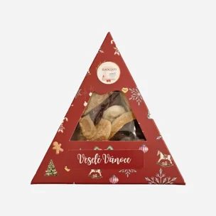 Veselé Vánoce ovoce trojúhelník