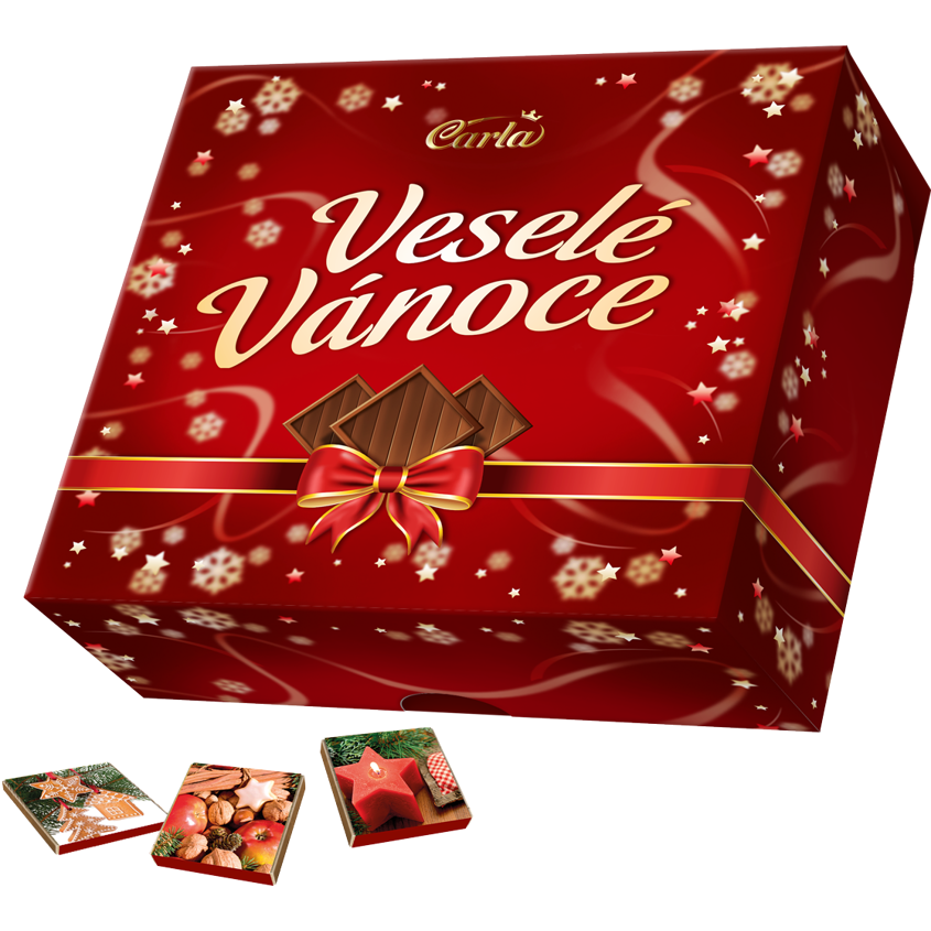 Veselé Vianoce neapolitánky mliečne