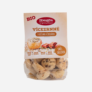Viaczrnné sušienky s vločkami a čokoládou BIO