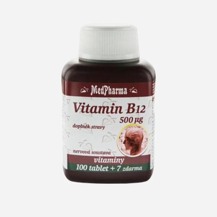 Vitamin B12 (kyanokobalamin) 500 µg 107 tablet