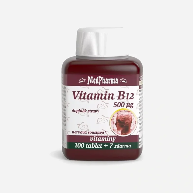 Vitamin B12 (kyanokobalamin) 500 µg 107 tablet