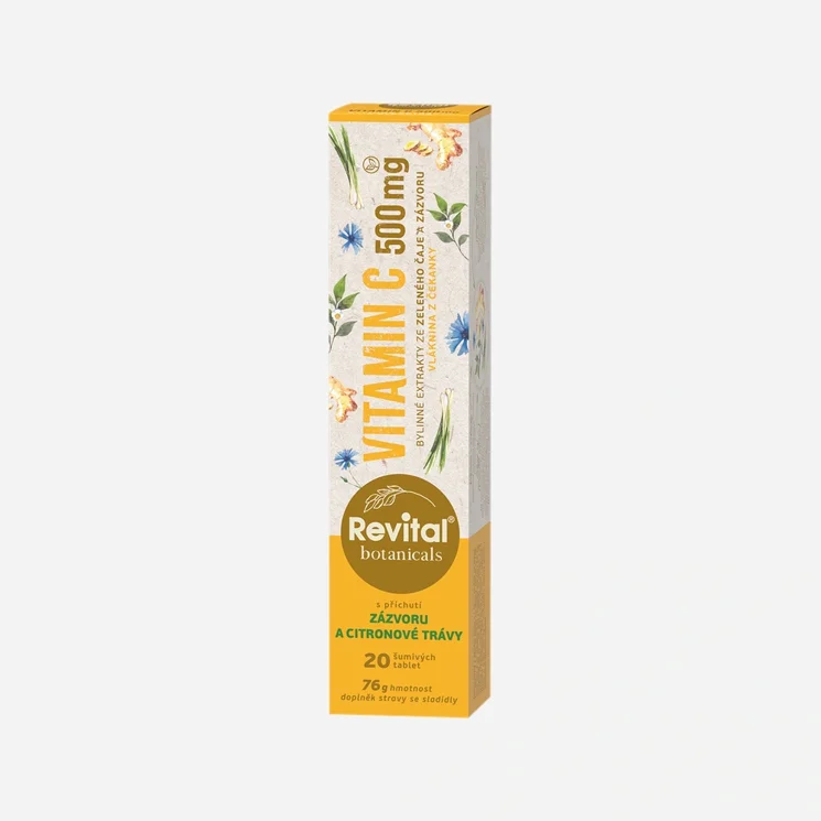 Vitamin C 500 mg citronová tráva a zázvor