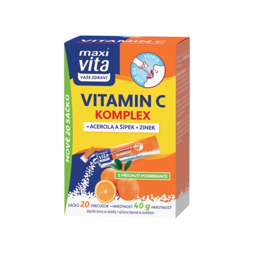 Vitamin C komplex, acerola, šípek a zinek