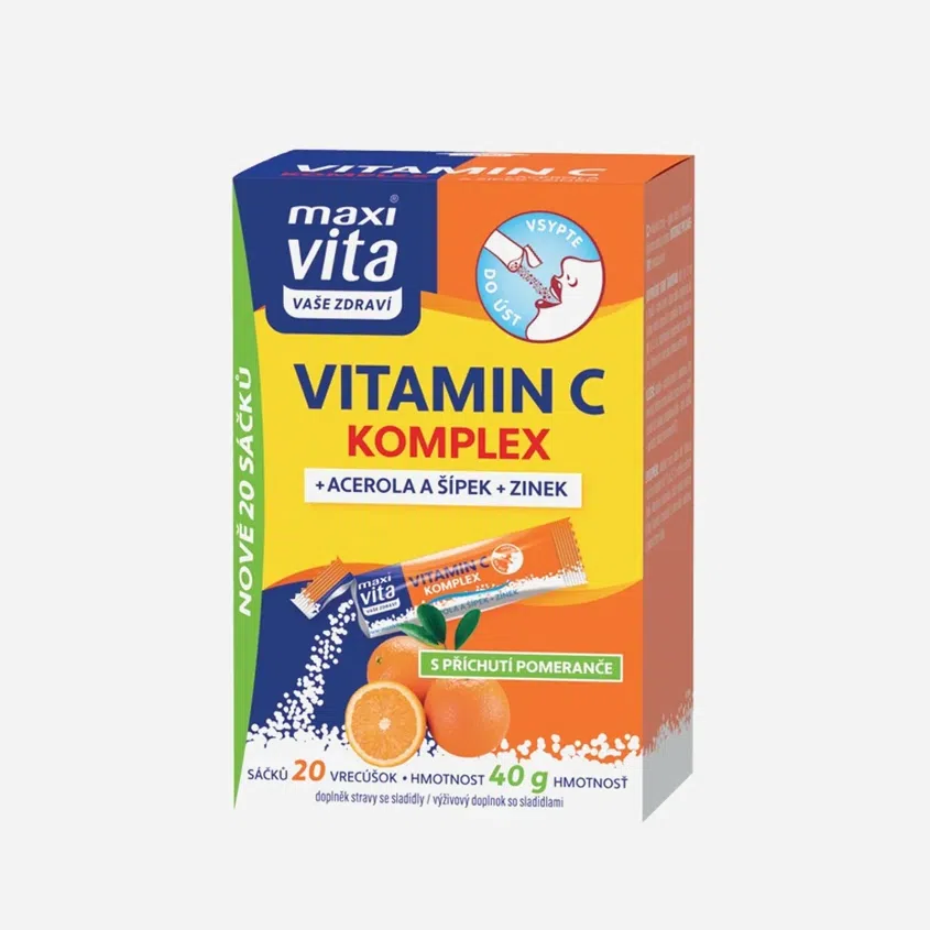 Vitamin C komplex, acerola, šípek a zinek