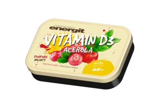 Vitamín D3 + acerola 42 tabliet