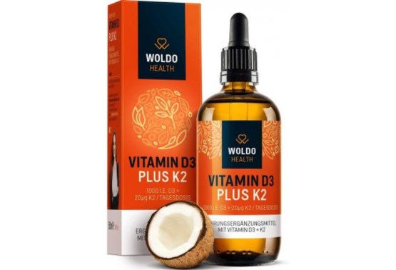 Vitamín D3 + K2 Kvapky (1000 IU)