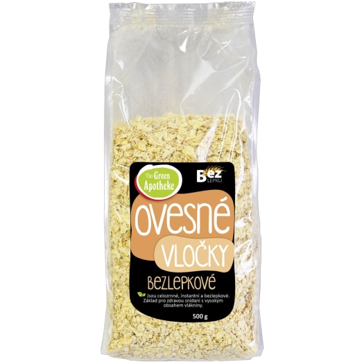 Vločky ovesné bezlepkové celozrnné 500g