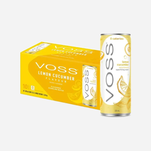 VOSS Ochutená perlivá voda VOSS citrón-uhorka 330 ml