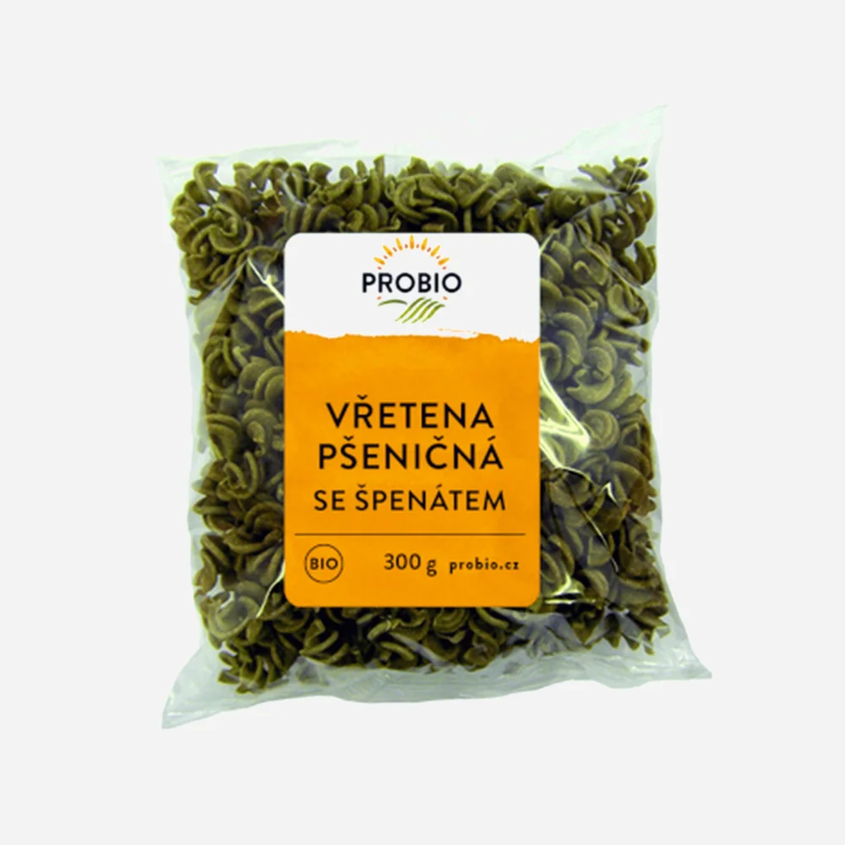 Vřetena pšeničná se špenátem BIO