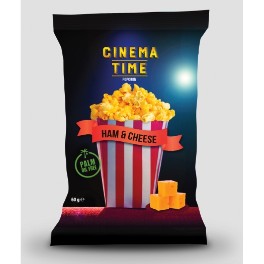 Vypukaný popcorn šunka a sýr