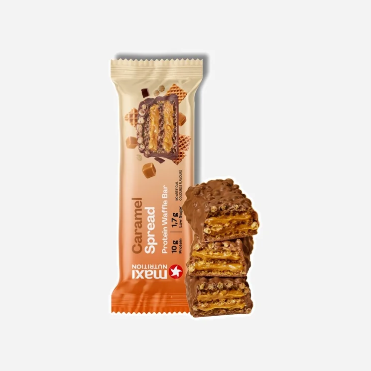 Waffle protein bar karamel