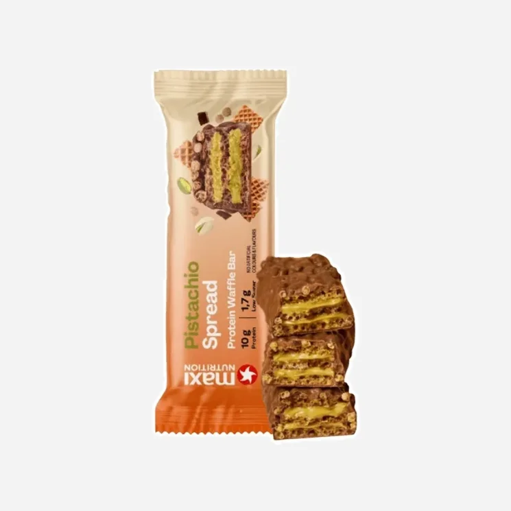 Waffle protein bar pistáciová