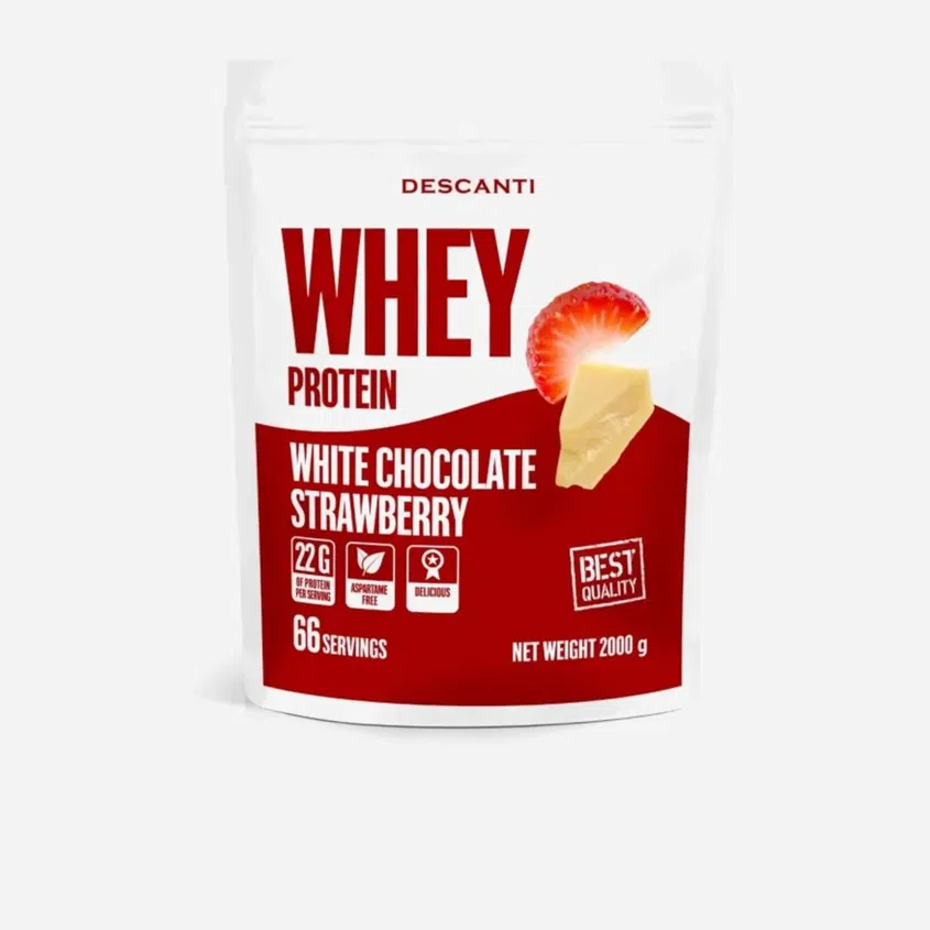 Whey Protein Jahoda a bílá čokoláda