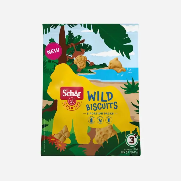 WILD BISCUITS bezlepkové 6 x 115 g