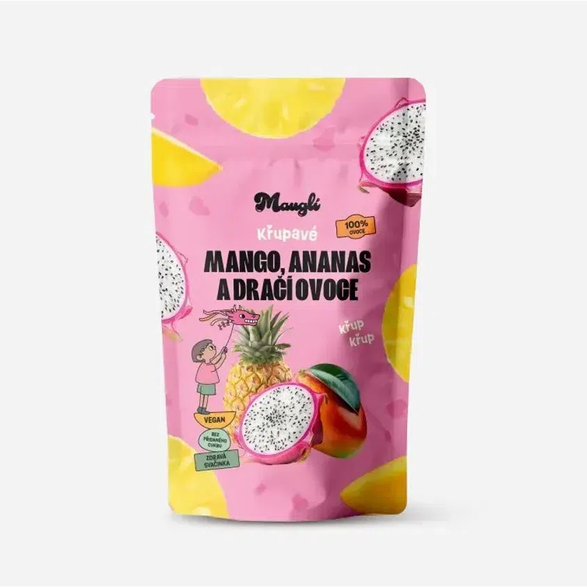 XXL křupavý mix - mango, ananas a dračí ovoce