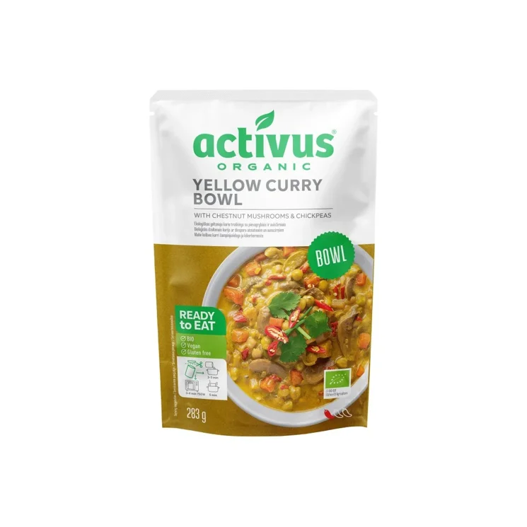 Yellow Curry Bowl se žlutým kari kořením, houbami a cizrnou BIO 6 x 283 g