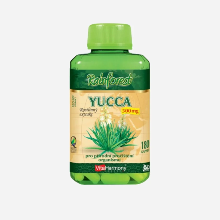 Yucca 500 mg - 180 kapslí, XXL economy