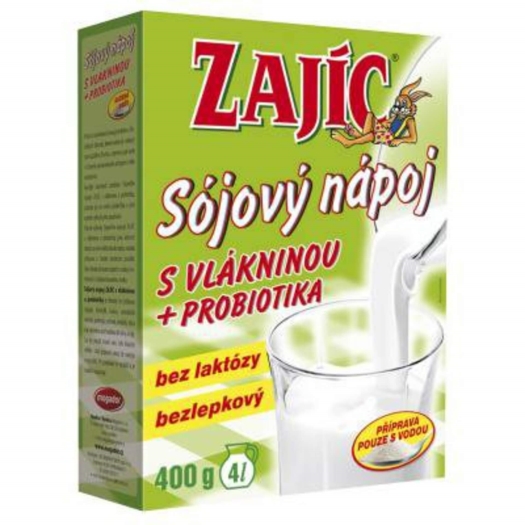 Zajac Sójový nápoj s vlákninou + probiotiká