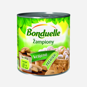 Žampiony krájené