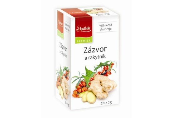 Zázvor a rakytník 20 sáčkov