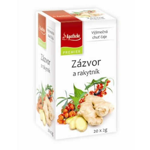 Zázvor a rakytník 20 sáčkov