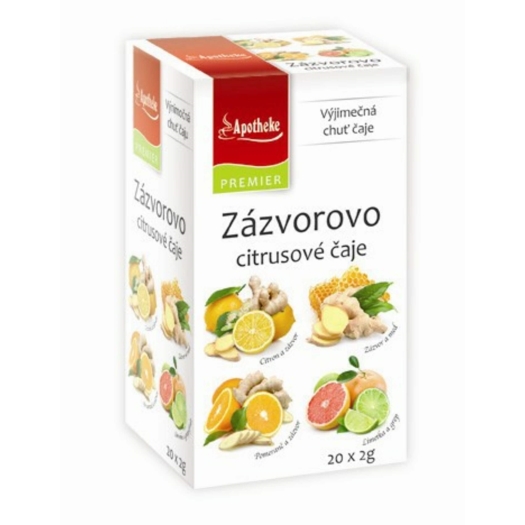 Zázvorovo-citrusové čaje 4 v 1