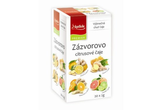Zázvorovo-citrusové čaje 4v1 20 vrecúšok