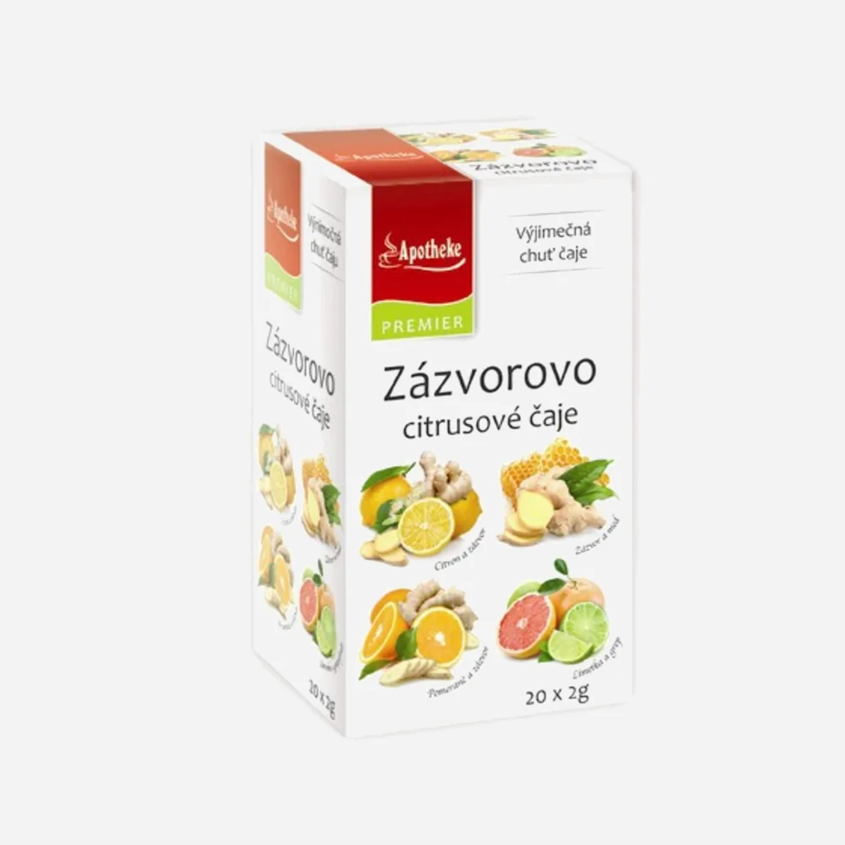 Zázvorovo-citrusové čaje 4v1 20 vrecúšok