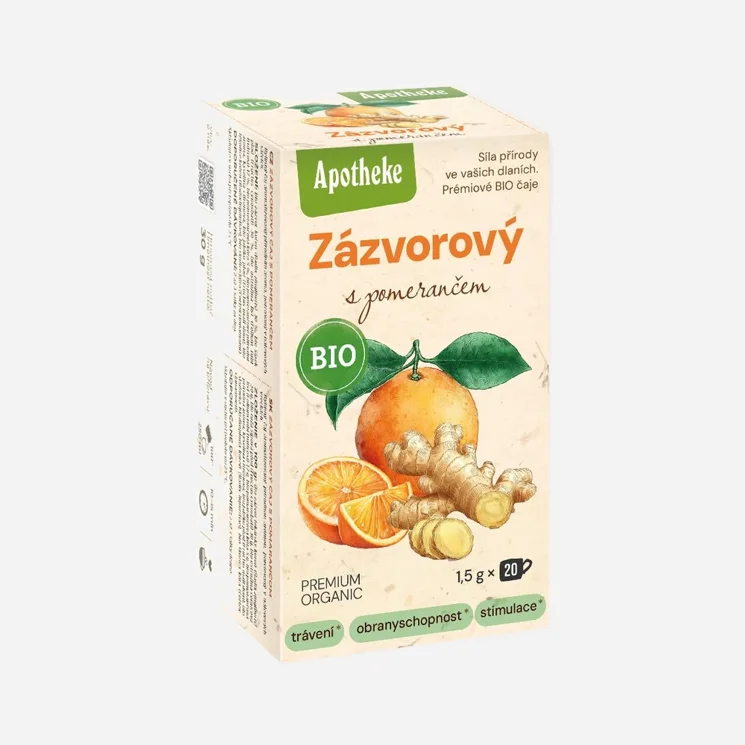 Zázvorový čaj s pomerančem BIO