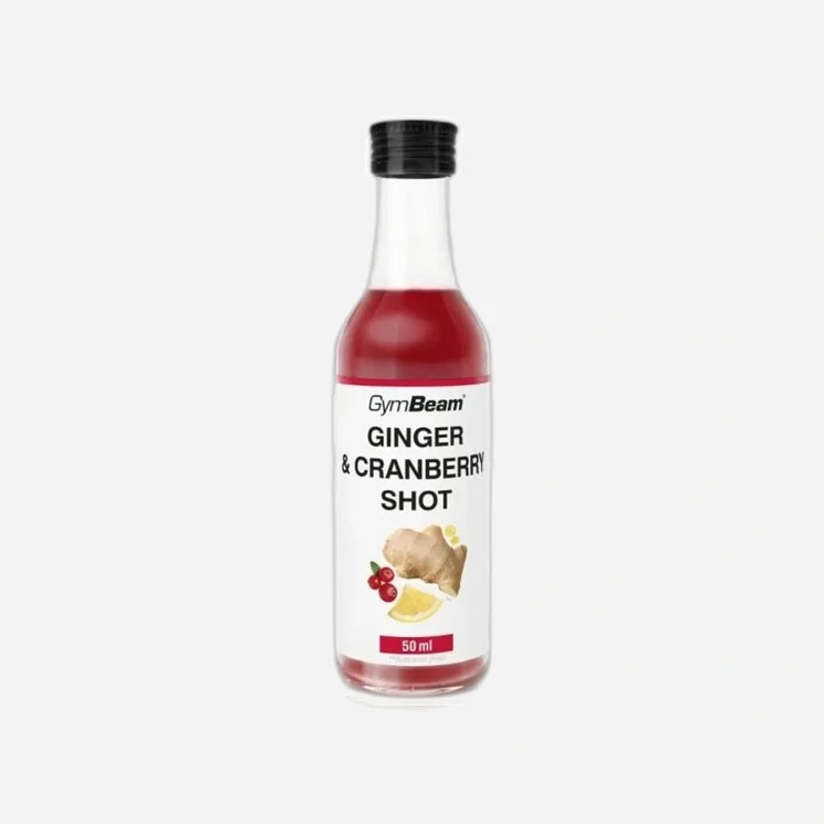 Zázvorový shot s brusinkami