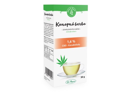 Zelená krajina CBD Konopný čaj porciovaný