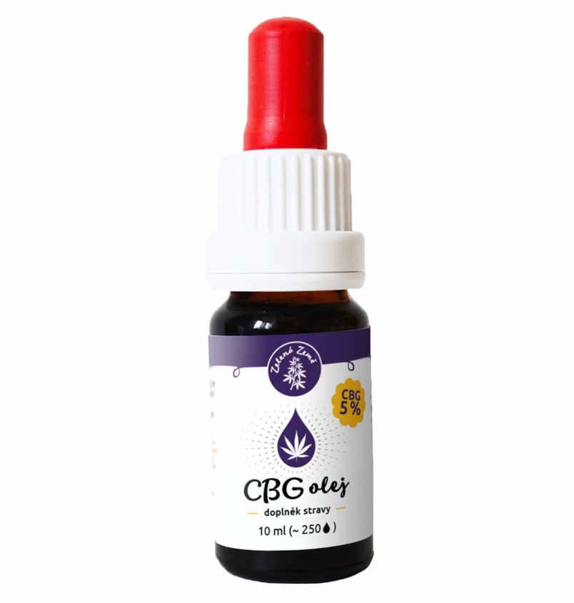 Zelená krajina CBG Konopný olej 5% 10 ml expirácie