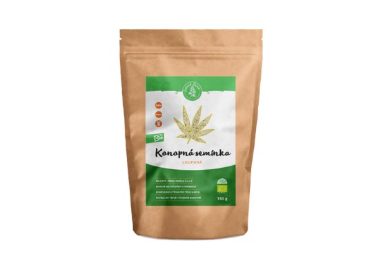 Zelená krajina Konopné semienka lúpaná