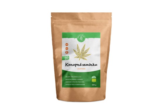Zelená krajina Konopné semienka lúpaná