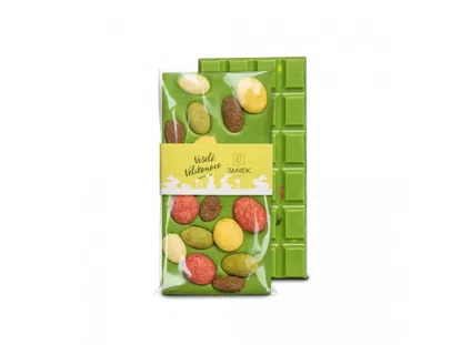 Zelená Velikonoční čokoláda s vajíčky