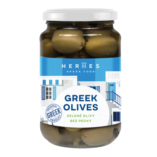 Zelené olivy bez pecky
