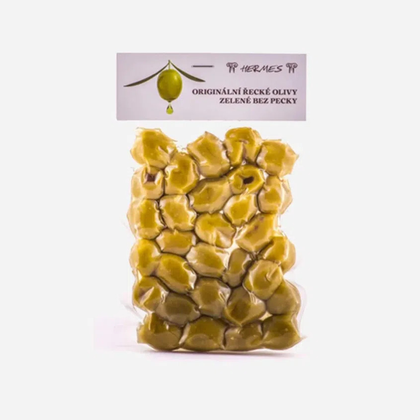 Zelené olivy bez pecky