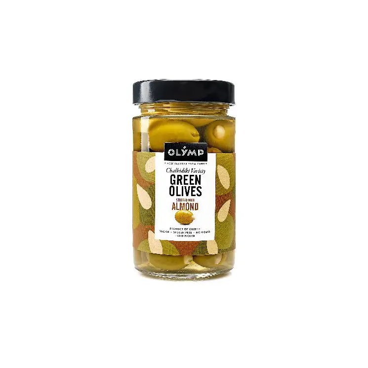 Zelené olivy s mandlí 6 x 320 ml
