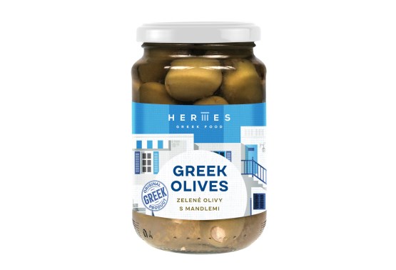 Zelené olivy s mandľou 190g
