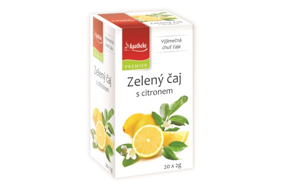 Zelený čaj s citrónom 20 sáčkov